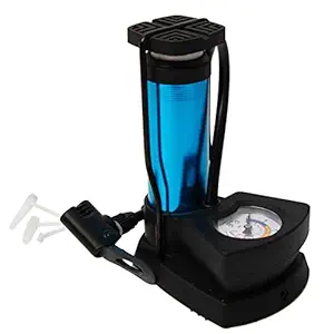 Ellozia Portable Bike Pump Foot 230 Psi Activated Floor Pump Air Pump for car and Bike Bicycle | Multi Colour