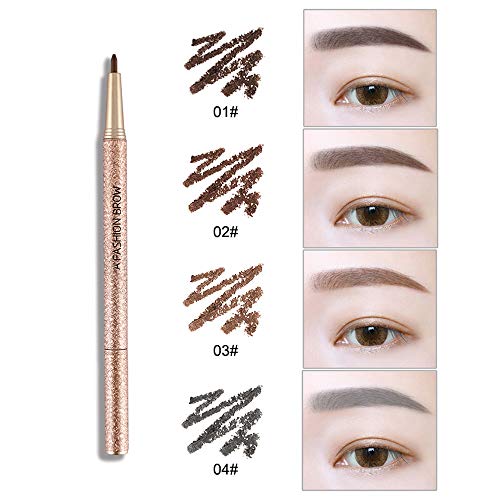 4colors Eyebrow Pencil 1 Set=3pcs New Makeup Set With 3pcs pencil+3pcs Eye Brows Template Waterproof Long Lasting Make Up
