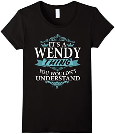 Women's It's a WENDY wouldn't Understand V4 T-Shirt XL Black