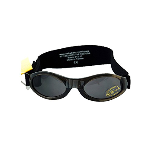 Baby Banz - Gafas de sol Ovaladas para niños, color Negro (Black Tattoo), talla 2-5 años