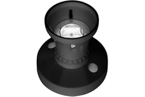 Mr.Gadget's Solutions Black Ceiling Lamp Holder – Stylish & Durable BC/B22 Light Bulb Socket for Modern Living Spaces – Perfect for Kitchen Islands, Living Rooms, Bedrooms, and Dining Areas (Black)