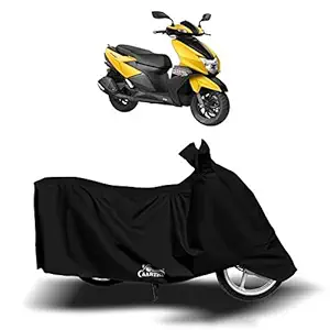 AARTRI - TVS NTORQ 125 New BS6 Water Resistant - UV Protection & Dust Proof Full Bike - Scooty Two Wheeler Body Cover for TVS NTORQ 125 (Jet Black)