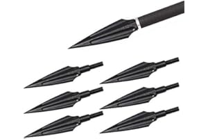 Namvo 6pcs Blut Trough Willow Pfeile Metall Bogenschießen Broadheads 135Grain traditionelle Outdoor Jagd Pfeile Kopf Bogenpfeile für Recurvebogen Compoundbogen Langbogen