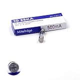 fusible 5x20 legrand Corriente: 500 mA 10 x Fusible Temporizado (M) medio de cristal 500 MA/250 VAC 5 x 20 mm