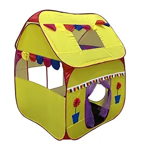 Homecute Foldable Pop Up Hut Type Kids Toy Play Tent House (Yellow)