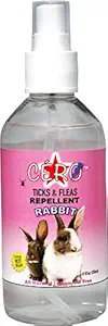 CERO 100% Natural Ticks, Fleas & Mites Repellent Spray for Rabbit (200ml)