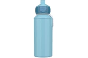 Mepal - Pop-up Campus Water Bottle - Water Bottle - Leak-proof Bottle for School - Reusable - BPA Free & Dishwasher Safe - 400 ml - Cool Blue