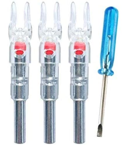Encoches Lumineuses Pour Flèches, .204/.233/.244/.246", Avec Interrupteur, Bleu