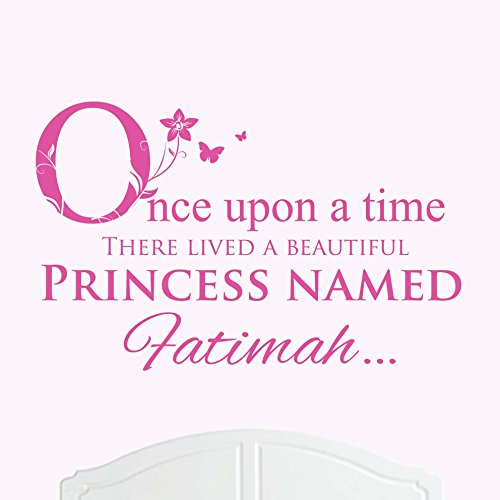 Quality Goods Ltd A Beautiful Princess Named Fatimah Large Once Upon a Time Wall Sticker/Decal Bed Room Art Girl/Baby