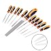 Produktbild TACKLIFE Werkstattfeile 11-teiliges Diamant-Feile-Set mit flacher, halbrunder, runder, dreieckiger Feile und Nadelfeile, bestehend aus legierte Stahl und Diamant, FS01