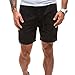Produktbild Männer Sporting Beaching Hosen VENMO Bodybuilding Jogginghose Short Jogger Turnhose Shorts Shorts Kurze Hose Sommer Hose Slim Casual Shorts Sport Drucken Hosen Trainingshorts Freizeithose (Black, XL)