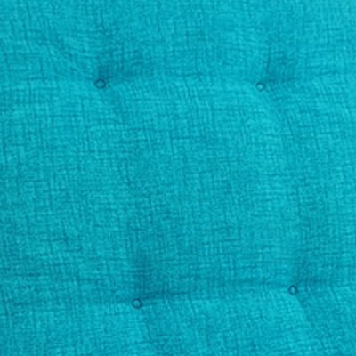 Hochlehner Auflage Outdoor 118 x 50 x 5,5 cm Schmutz- und wasserabweisendes Sitzkissen & Rückenkissen bequem gepolsterte Gartenstuhlauflage mit Gummiband, Farbe:Türkis - 4