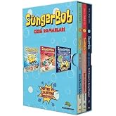 S&uuml;ngerbob &Ccedil;izgi Romanları- 3 Kitap Kutulu Set Defter ve &Ccedil;ıkartma Hediyeli
