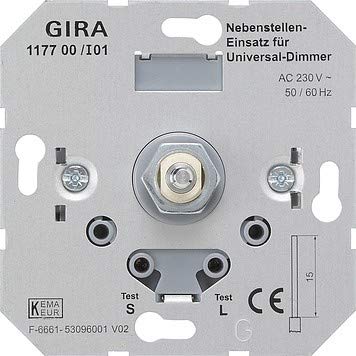 Preisvergleich Produktbild Gira 117700 Nebenstelle Universal Dimmer Einsatz