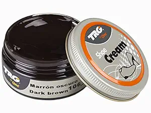 TRG The One - Wax-Based Protective Cream for Leather Shoes |Shoe Cream # Dark Brown, 50ml