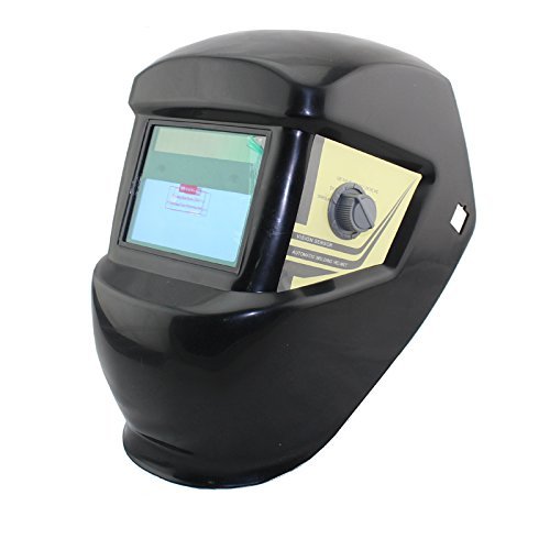 TRUSOXIN Schweißmaske/-helm, automatische Solar-Abdunkelung, Din9-Din13, für alle Schweißarten, Schwarz