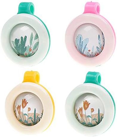 Mosquito Bug Repellent Buckle 4 Pack Natural Mosquito Repellent Circular Button Clip Type Mosquito Deduction Mosquito Button Anti Mosquito Bracelet (garden)