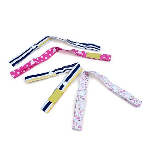Edealing Verlorene Anti Stroller Straps Zubehör Toy Leash-Saver Baby Niedlich Spielzeug Gurte mit Knopf Verschlüsse 4er Pack - 2