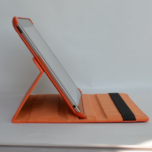 inShang Hülle für Apple iPad 2 iPad 3 iPad 4, Edles PU Leder Tasche Hülle Skins Etui Schutzhülle Ständer Smart Case Cover für Tablet iPad, Super Automatische Einschlaf-/Aufwach funktion, 360 Grad rotierende Schutzhülle mit Standfunktion + inShang Logo hochwertigen Stylus Eingabestift Stift - 6