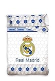 Medida 180x260 cm. BABYCHISPITAS EDREDON NÓRDICO Real Madrid Escudo CENTRADO 180X260