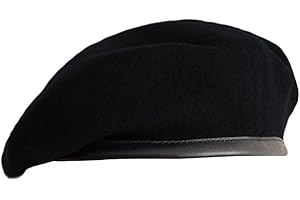 Gajaous Berretti Militari Britannici con Fascia in Pelle, Berretto Regolabile in Lana dell'Esercito per Uomo e Donna