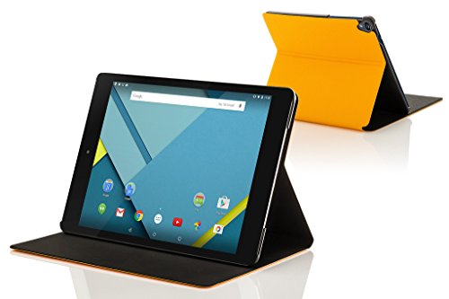 Forefront Cases® Neue Leder Hülle / Tasche / Case / Cover für HTC Google Nexus 9 (8,9 Zoll) Tablet-PC – Rundum-Geräteschutz und intelligente Auto-Sleep-Wake-Funktion mit 3-JAHRES-GARANTIE VON FOREFRONT CASES – inkl. Eingabestift - 2