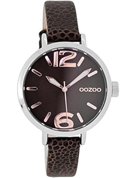 Oozoo Damen-/ Kinderuhr mit Lederband 35 MM Dunkelbraun/Dunkelbraun JR273