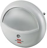 Brennenstuhl LED-Orientierungslicht rund / Nachtlicht mit Dämmungssensor für die Steckdose (extrem energiesparend, mit 2 LEDs) Farbe: weiß