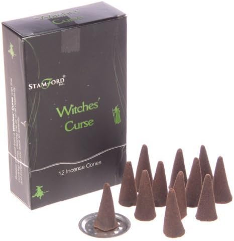 Stamford Black Incense Cones 144 (12 Boxes, 12 Cones) or Mixed Sampler Pack (WITCHES' CURSE)