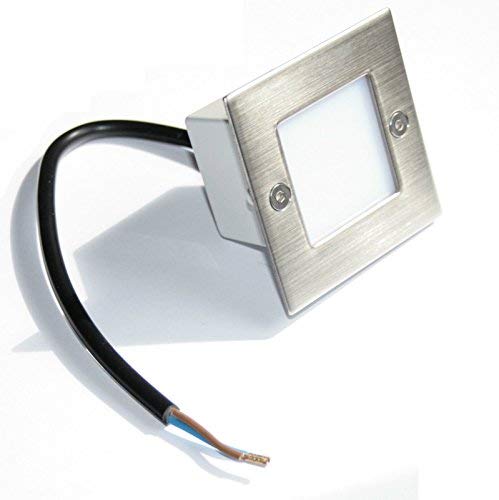 Preisvergleich Produktbild 230V Royal LED Wandeinbauleuchte, Stufenbeleuchtung IP54, Treppenlicht, kaltweiss / tageslichtweiss