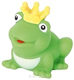 Out of the blue 20/1057 - Verde quietsche Rana con Corona, Aprox. 9 cm