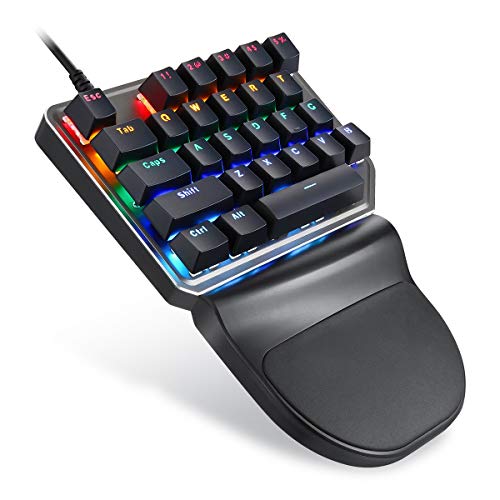 Preisvergleich Produktbild Leyeet K27 Ergonomie Design PC-Gaming-Tastatur mit gemischter Hintergrundbeleuchtung