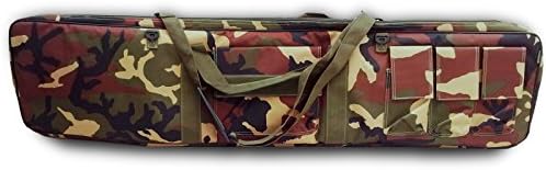 Military Rifle Carry Case Bag Carbine Airsoft Woodland Camo Mimetic Air Soft b130 W