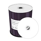 Imprimible MediaRange MR413 - Pack de 100 DVD-R (16x, 4.7 GB/120 min, Printable), Color Blanco