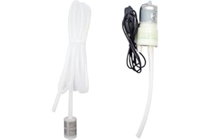 LeTkingok Mini Pompa Elettrica per Vino Domestica, Dispositivo di Aspirazione Portatile per Liquori, Attrezzatura per La Produzione di Birra con Connettore USB 3.0M Tubo in Silicone