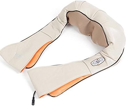 Shiatsu Neck and Back Massager with Heat and Timing Function Kneading Massage Foot Therapy Office Home Car Use For Relieving Lumbar Pain and Sore Muscles