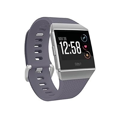 Fitbit Ionic Montre-Coach Connectée, Bleu Gris et Gris Argenté