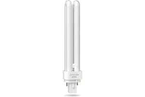 TobeBright Ampoule Tube PLC G24d-3 2 Broches 26W, Ampoule à économie d'énergie à Tube Double Tour 2U Blanc Naturel 4000K Lampe Fluorescente PLC 840 non Gradable pour Bureau, Cuisine (1 Pièce)