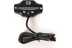 Runleader Indicador de carga de batería LED,Volt.DC12V, recordatorio de batería baja - Solo apto para batería de plomo ácido, funciona en carretilla elevadora de coche de golf