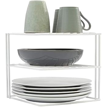 Metaltex 364202095 Silos Eck-Schrankeinsatz, 2-Etagen, 25 x 25 x 19 cm