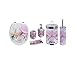 Produktbild Carpemodo 6 tlg. Badezimmer Sparset "Harmony" Weiß Rosa