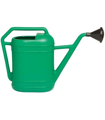 Innaffiatoio in plastica antiurto verde 6 lt completo di doccia irrigazione giardino piante
