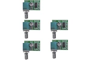 iHaospace 5X PAM8403 Stereo Amplifiers Super Mini 5V Digital Amplifier Board 3W+3W DC 5V Audio Amplifier Handy Digital Power Amp Module TE664