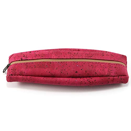 Preisvergleich Produktbild CorkLane Federmappe echt Kork Federtasche vegan pink