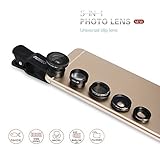 Handy Objektiv - MEMTEQ 5 in 1 iPhone Adapter Clip-on Kamera...