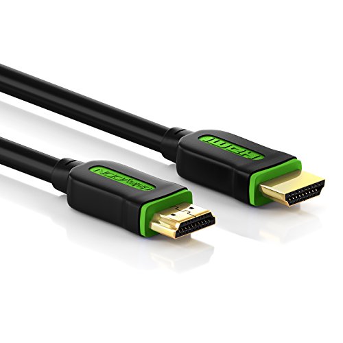 deleyCON 5m Gaming HDMI Kabel für XBOX ONE (S) / X-Box 360 – HDMI 2.0/1.4 – UHD / 4K / HDR / 3D / 1080p / 2160p / ARC – High Speed mit Ethernet - 2