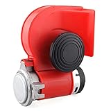 115 DB High Loud Warning-- La poderosa bocina de la motocicleta 12v en voz alta con una intensidad de 115dB puede emitir una advertencia que no se puede ignorar, y luego atraer más atención para evitar más accidentes cuando se conduce en la carretera, lo que le ayudará a advertir a otros autos y peatones paraseguridad en la conducción