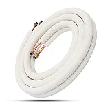 Longitud total: 3M ChaRLes 3M Aislado Tubería De Cobre Split Línea 1/4 \' \' 1/2\"Aire Acondicionado Tuberías Accesorios Par Bobina Tubo