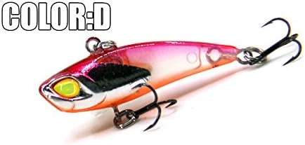 A+ Fishing Lures, Hard Bait, Vib(Lip Less) 40Mm 3.8G, Sinking, Good Quality Baits,3D Eyes,Vmc Hooks,D