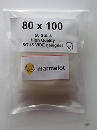 Vacuum Food Sealer Bags 8x10cm 50 pieces with micro-structure for all sealer brands